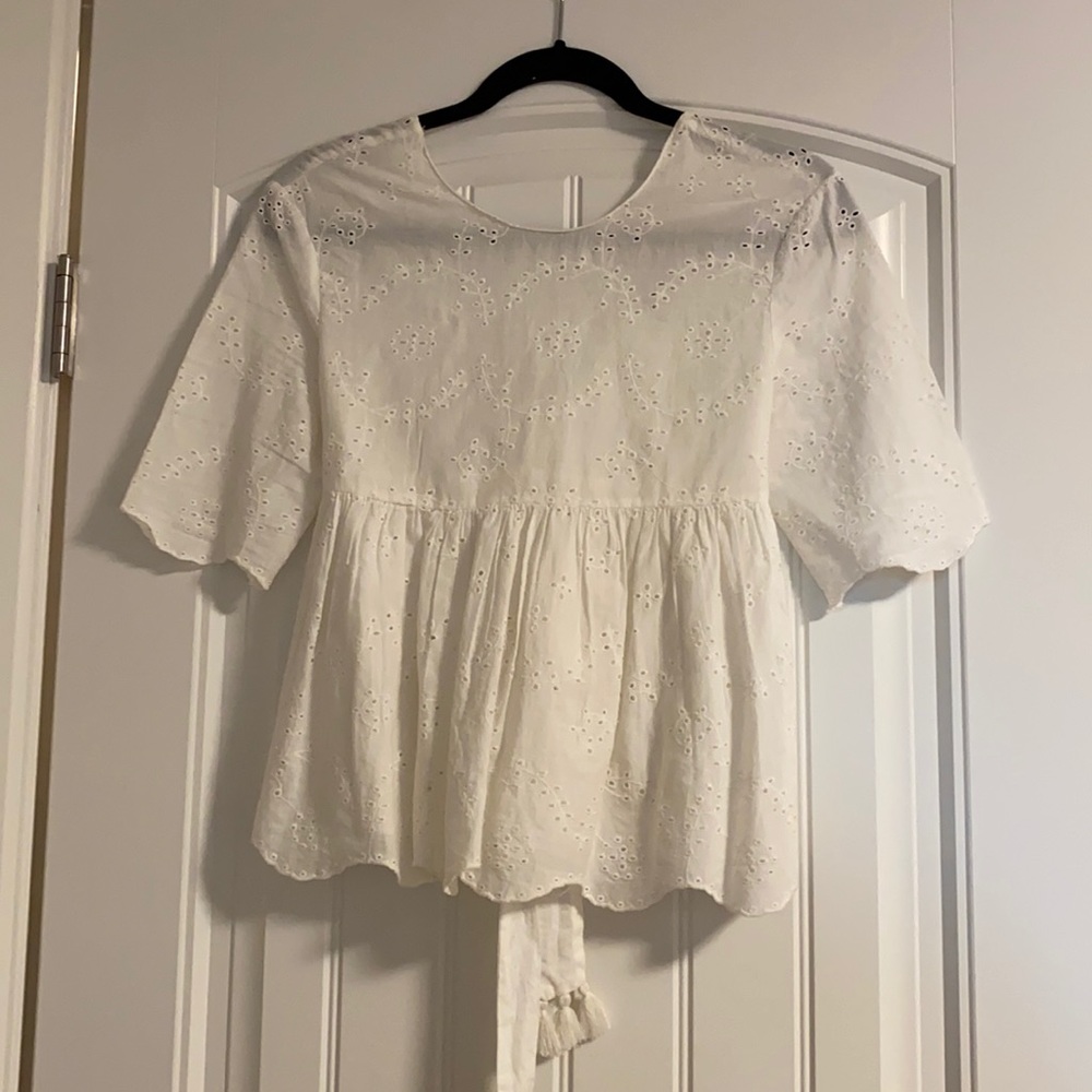 Eyelet blouse